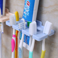 Estante de almacenamiento colgante para cepillo de dientes, soporte fuerte de succión para pasta dental, montaje en pared, juego de baño 2024 - compra barato