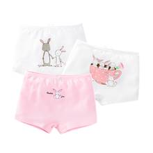 Cuecas de algodão de coelho rosa para meninas, cueca boxer de desenho animado fofo para meninas de 3 4 6 8 10 12 anos de idade rku193001 2024 - compre barato