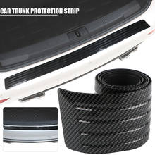 Car Trunk Protection Strip Rear Bumper Anti-collision Rubber Strip For Car Carbon Fibe Trim Cover Strip Scratch Plate Sticker 2024 - buy cheap