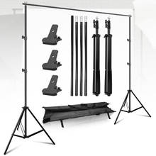 ZUOCHEN 2x3M Photography Background Backdrop Video Studio Crossbar Stand Support Kit for Muslin Background Cloth Picture Canvas 2024 - buy cheap