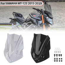 Motorcycle Accessories For Yamaha MT-125 MT125 2015 2016 2017 2018 2019 MT 125 Windscreen Windshield Wind Deflectors Visor Smoke 2024 - buy cheap