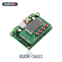 JUNTEK BUCK3603 цифровой блок питания постоянного тока понижающий модуль напряжения понижающий вольтметр преобразователь 36 В 3A 108 ВТ зарядное устройство 2024 - купить недорого