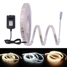 Tira de luces LED Flexible con fuente de alimentación, cinta de diodos resistente al agua IP67, color blanco cálido Natural, 12V, 24V, 2835, 120LED 2024 - compra barato