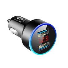 3.1A Dual USB Car Charger With LED Display Universal Mobile Phone Car Chargers Fast Charging Adapter 2024 - buy cheap