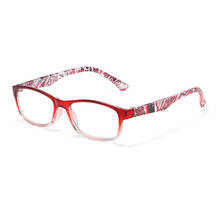 2020 модные женские очки для чтения с цветочным принтом и пружинными петлями, женские очки, защитные очки для дальнозоркости + 1,0 + 1,5 + 2,0 + 2,5 + 4,0 2024 - купить недорого