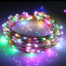 1M 2M 3M 5M LED String Light Copper Wire Fairy Light Garland Christmas Tree Wedding Party Home Decor Battery Multicolor Lighting 2024 - buy cheap