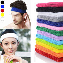 Safety Cotton Sweatband Headband for Men Women Yoga Hairband Gym Stretch Head Bands Strong Elastic Fitness Running Sports Band 2024 - buy cheap