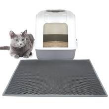 Мягкий коврик для кошачьего туалета, коврик для кошачьего туалета, Двухслойный дизайн, водонепроницаемый коврик для кошачьего туалета 2024 - купить недорого