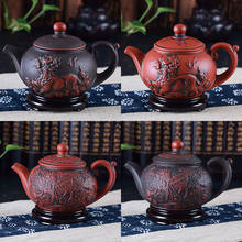 360 мл Китайский единорог Чайник Чайная посуда пуэр заварочный чайник ручной работы фиолетовая глина кунг-фу чайник 2024 - купить недорого
