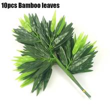 Small Bamboo Leaves Props Home Garden Festive Party Decoration Supplies Plastic Fake Artificial Plants Leaves Home Decor 2024 - buy cheap