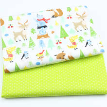 Ins Cute Fox Twill 100% Cotton Sewing Fabric For Child, Patchwork Cloth,Quilting Fat Quarters Bed Sheet Material For Baby 2024 - buy cheap