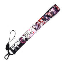 Cute Danganronpa Hand Rope Lariat Keychain Lanyards for Keys USB Name Card Badge Holder Mobile Phone Straps Keycord Decorations 2024 - buy cheap