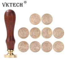 Moon Wax Seal Stamp Round Antique Sealing Wax Invitations Scrapbooking Stamp Head DIY Envelope Diary Photo Album Hobby Tools 2024 - buy cheap
