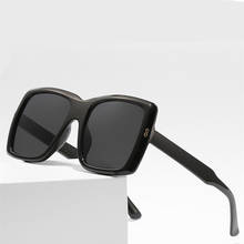 New Square Classic Women Sunglasses Oversized Luxury Brand Big Frame Vintage Shading Gradient Sunglasses Black Female Uv400 2024 - buy cheap