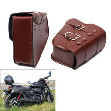 2X Motorcycle Bags For Sportster XL 883 1200 Motorbike Saddle Bags Pu Leather Side Tool Bag Out Door Luggage for BMW SUZUK 2024 - buy cheap