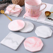 Nordic Marble Ceramic Coaster Coffee Tea Cup Bottle Pad Placemat Table Decor Kitchen Accessories 2024 - buy cheap