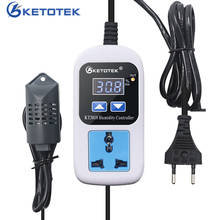 Controle de umidade digital kt3010 0 ~ 99%, higrômetro, higrômetro, com tomada/eua/ue, controle de umidade 220v 2024 - compre barato