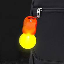 Chaveiro com lâmpada de led com zíper, chaveiro pingente, porta-chaves, colorido, luminoso, decoração, bolsa, chaveiro 2024 - compre barato