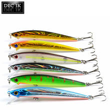 Isca de pesca artificial, 6 peças, jerkbait, falsa/laser/dura/artificial, 11cm 9.2g, olhos 3d, peixe, mergulho, 0.5m-1.2m 2024 - compre barato