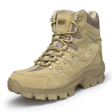 Bota de combate masculina, botas táticas de alta qualidade para homens do exército tamanho grande 39-46 sapatos de segurança para trabalho botas para motocicleta 2024 - compre barato