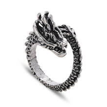 Anillos de dragón Retro, joyería con personalidad del zodiaco, apertura Popular creativa, accesorios de anillo ajustables 2024 - compra barato