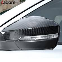 For Volkswagen For VW T-ROC TROC 2017 2018 2019 Carbon Fiber Side Door Rearview Mirror Cover Trim Car Styling Accessorises 2pcs 2024 - buy cheap