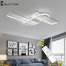 Luces LED de techo para sala de estar, luminarias montadas en superficie, modernas, iluminación de aluminio, color blanco y negro 2024 - compra barato