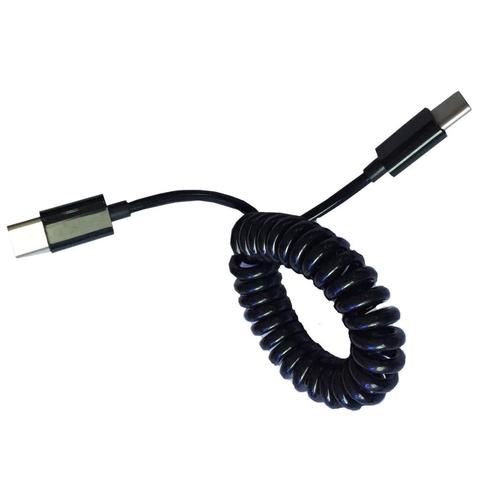Спиральный кабель USB 3,1 C-TYPE папа к USB 3,1 C-TYPE кабель-переходник 1 м 2022 - купить недорого