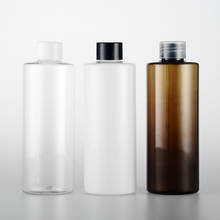 30 pçs/lote 250ml transparente/branco/marrom garrafas de plástico com parafuso tampa superior, chuveiro vazio gel shampoo recipiente viagem 2024 - compre barato