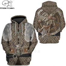 PLstar Cosmos Viking Warrior Tattoo Pullover Tracksuit casual 3D Print Zipper/Hoodie/Sweatshirt/Jacket/Men's Women style-70 2024 - buy cheap