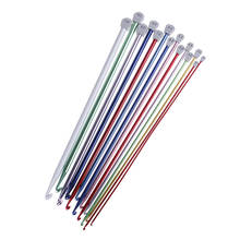 Agulhas de crochê africanas multicoloridas, gancho de agulha de tricô multicolorido de alumínio com 2.5mm a 5.5mm 2024 - compre barato