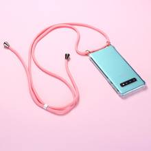 Ремешок Шнур цепочка для телефона лента ожерелье ремешок Мобильный телефон чехол для переноски для SAMSUNG S8 S9 S10 Note9 A50 A70 A7 A8 A9 2022 - купить недорого