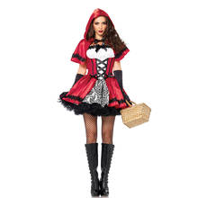 Falda de princesa de encaje para Halloween, disfraz de Caperucita roja para señora, Carnaval, Navidad, Cosplay, fiesta de hadas, vestido de lujo 2024 - compra barato