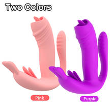 Vagina Tongue Licking Heating Vibrator Female Wearable Dildo Vibrator Clitoris Stimulator Anal Massage Oral Sex Toy For Women 2024 - buy cheap