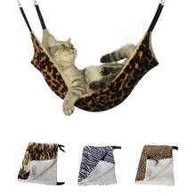 Мягкий удобный гамак для кошек, подвесная кровать для зимы, двухсторонний дышащий подвесной коврик для котят, принадлежности для питомцев 2024 - купить недорого
