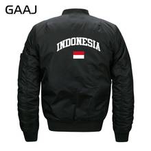 Indonesia Flag Jackets Men Army Parka Jacket Militar Pilot Clothes Baseball Windbreaker Fleece Print Coat  #89EZP Jackets Women 2024 - buy cheap