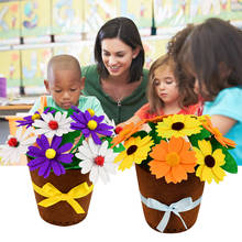 Handmade Diy Flower Potted Felt Flowers Pot Fake Plant For Kindergarten Teaching Kids Arts Crafts Handmade Education Toys Gifts 2024 - buy cheap