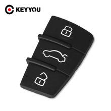 KEYYOU-funda de goma para llave de coche, protector de repuesto para Audi A3, A4, A5, A6, A8, Q5, Q7, TT, S LINE, RS, 10X 3 BT 2024 - compra barato