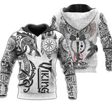 Tessffel Viking Tattoo Viking Warriors Legend New Fashion Trucksuit 3DPrint Funny Unisex Zipper/Sweatshirts/Hoodies/Jacket C-18 2024 - buy cheap