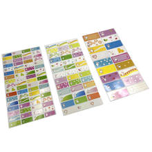 Cartoon Bunny Pattern Blank Name Sticker Girl Personal Label DIY Waterproof Memo Pad Adhesive Writable Note Tag Stationery 2023 - buy cheap