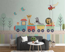 Beibehang personalizado moderno crianças girafa crianças loja de roupas fundo novo papel parede pared papéis decoração da sua casa 2024 - compre barato