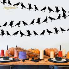 Nicrolandee Crow Theme Paper Banner Black Garland Photo Background Party Event Supplies Home Outdoor Halloween Party Decoration 2024 - buy cheap