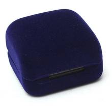 1 драгоценный камень чехол коробка синий подарок кольцевых сережек украшеных для ювелирных изделий дисплей 2024 - купить недорого