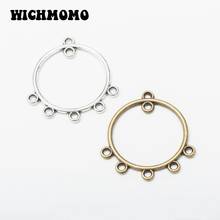2021 New 10pieces/bag 30*29mm Zinc Alloy Rounds Connector Charms Linker DIY Components for Earrings Necklace Jewelry Making 2024 - buy cheap