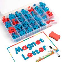 238 шт. магнитных букв наклейки в коробке Монтессори игрушки прописные буквы Магнитные Развивающие игрушки набор детские подарки 2024 - купить недорого