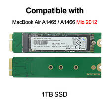 1TB 1000GB SSD Solid State Drive Compatible With Mid2012 MacBook Air A1465 A1466 1T HD Disk EMC2558 EMC2559 Mac Upgrade Capacity 2024 - buy cheap