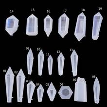 Resin Stone Pendulum Crystal Column Pendant Silicone UV Resin Mold Making Jewelry Tools 2024 - buy cheap