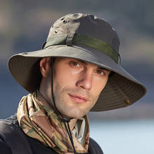 Summer Women Men Bucket Hat Breathable Anti UV Sun Caps Male Outdoor Hiking Fishing Hat Wide Brim Panama Boonie Hat 2024 - buy cheap