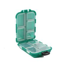 Caixa de plástico à prova d'água para equipamento de pesca, caixa com 10 compartimentos para isca de pesca, acessório com caixa de armazenamento c4i4 2024 - compre barato