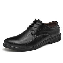 Zapatos de vestir negros zapatos formales de cuero genuino para hombres zapatos de negocios clásicos de talla grande 47 oxford zapatos para hombres zapatos de cuero 2024 - compra barato